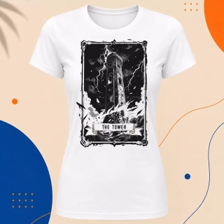 Dámské tričko - The Tower - Věž - Tarot - Velká Arkána